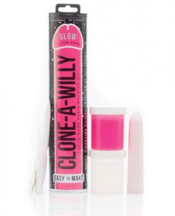 Clone A Willy Kit Vibrating Hot Pink Glow In The Dark main