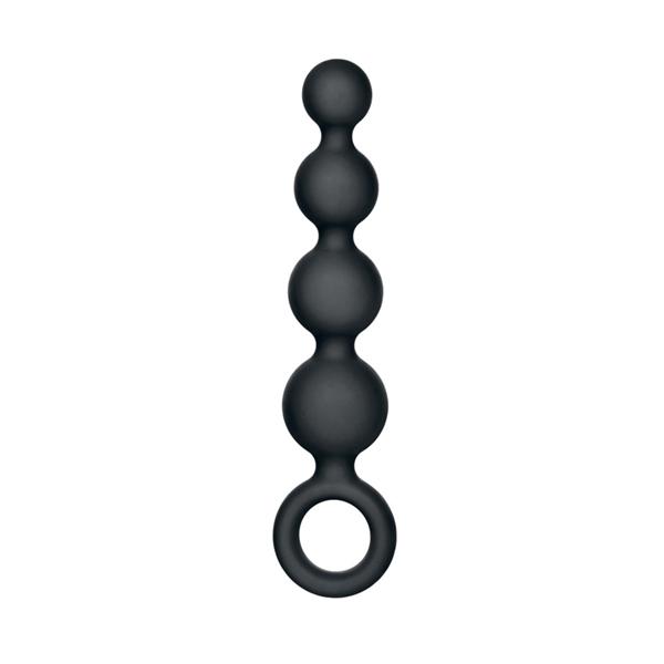 Coco licious silicone booty beads black 4. 5 inch main