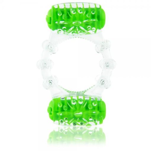 Color pop quickie two o green vibrating ring main