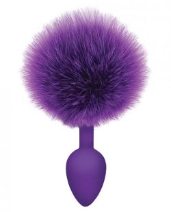 Cottontails Silicone Bunny Tail Butt Plug Purple main