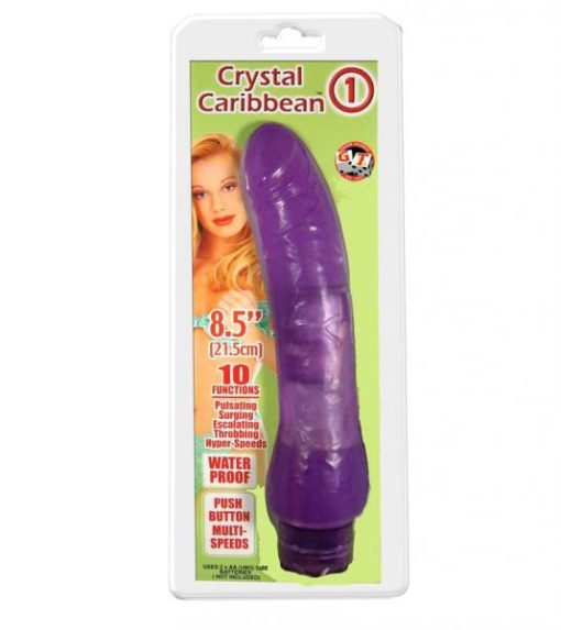 Crystal Caribbean #1 Waterproof Vibrator - Purple second