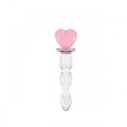 Crystal Heart Of Glass Wand and Vase - Pink second