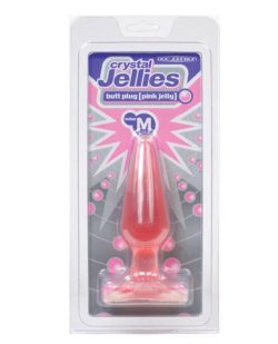 Crystal jellies medium pink butt plug main