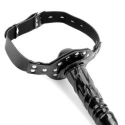 Deluxe Ball Gag With Dildo - Black main