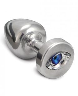 Diogol Anni R Cat's Eye T1 Butt Plug Crystal  Silver main