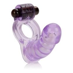 Double Diver Vibrating Enhancer Penetrator Purple main