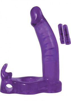 Double Penetrator Rabbit C Ring - Purple main