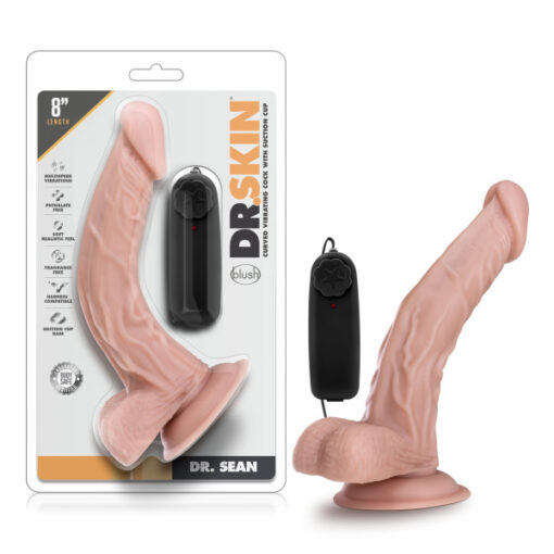 Dr. Skin Dr. Sean 8 inches Vibrating Cock Suction Cup Box