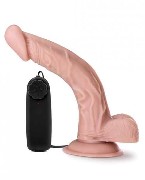 Dr. Skin Dr. Sean 8 inches Vibrating Cock Suction Cup Beige main