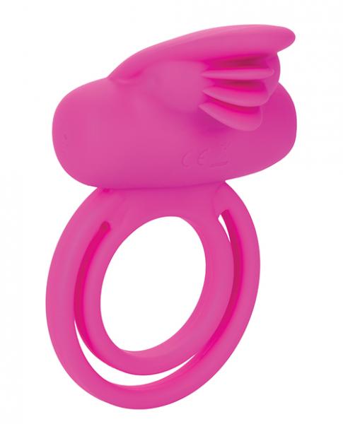 Dual Clit Flicker Enhancer Vibrating Cock Ring Pink main