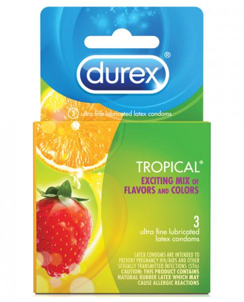 Durex Tropical 3 Pack Latex Condoms main