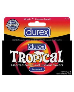 Durex condoms tropical color and scents - box of 12 main