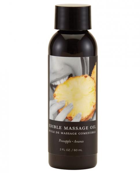 Earthly Body Edible Massage Oil Pineapple 2oz main