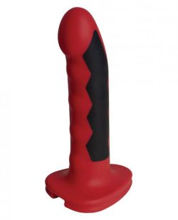 Electrastim Silicone Fusion Komodo Dildo Red Black main