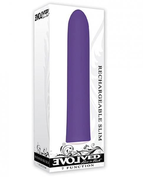 Evolved love is back rechargeable slim purple vibrator second