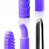 Evolved Multi Sleeve Vibrator Kit 4 Sleeves & Vibe Purple second