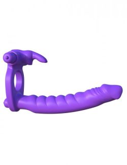 Fantasy C-Ringz Silicone DP Rabbit Vibrator Purple main