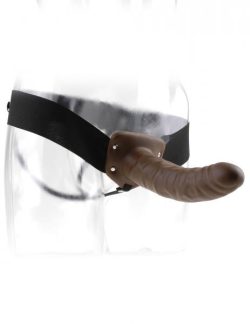 Fetish Fantasy 8 inches Hollow Strap On Brown main