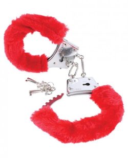 Fetish Fantasy Beginner's Furry Cuffs Red main