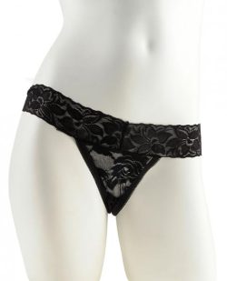 Fetish Fantasy Hanky Spank Me Plus Size Vibrating Panties Black main