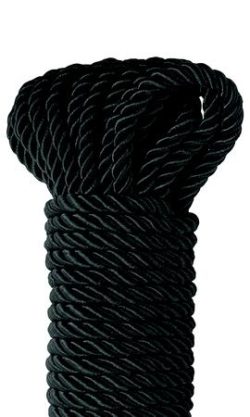 Fetish Fantasy Series Deluxe Silky Rope Black 32ft main