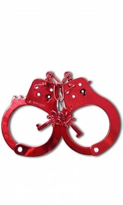 Fetish fantasy series anodized cuffs - red main