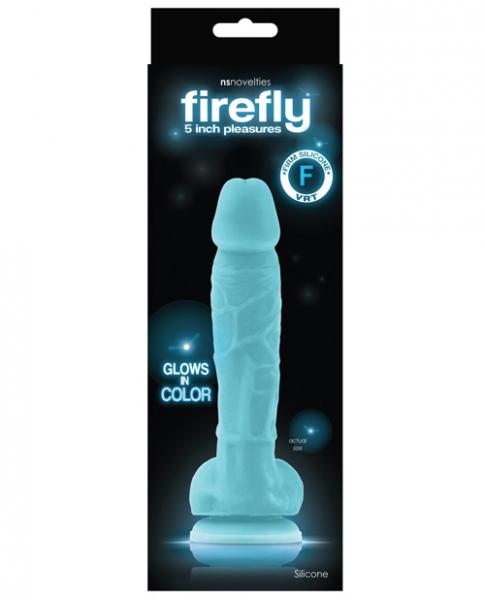 Firefly 5 inches silicone glowing dildo blue second