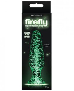 Firefly Clear Glass Plug Tapered Glow in the Dark main
