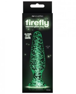 Firefly Clear Glass Plug Tapered Glow in the Dark main