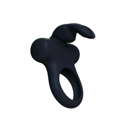 Frisky Bunny Vibrating Ring Black main