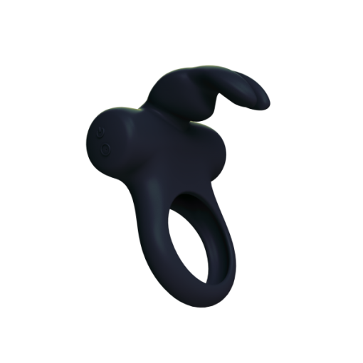 Frisky Bunny Vibrating Ring Black main