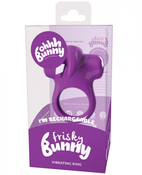 Frisky Bunny Vibrating Ring Purple second