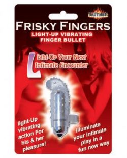 Frisky finger light up vibrating finger bullet - clear main