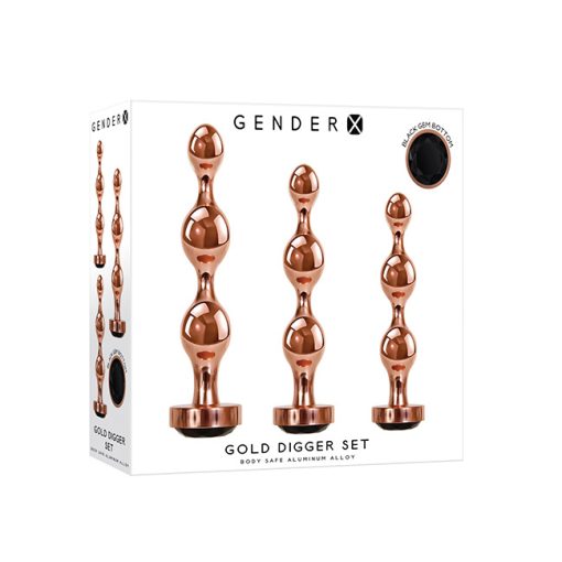 Gender X Gold Digger Anal Beads Set Box
