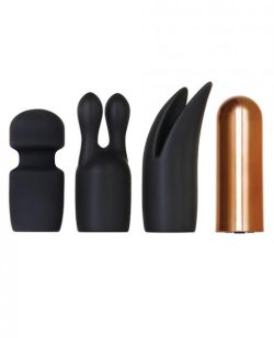 Glam Squad 3 Sleeves One Bullet Vibrator Black Copper main