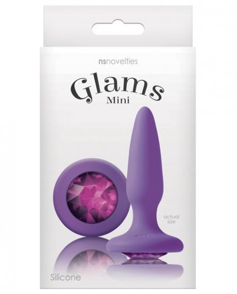 Glams Mini Butt Plug Purple Gem second