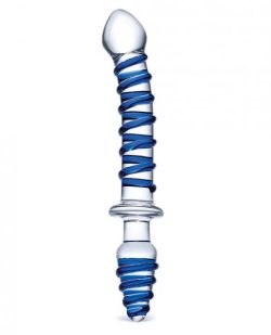 Glas 10 Inches Mr. Swirly Double Ended Glass Dildo & Butt Plug main