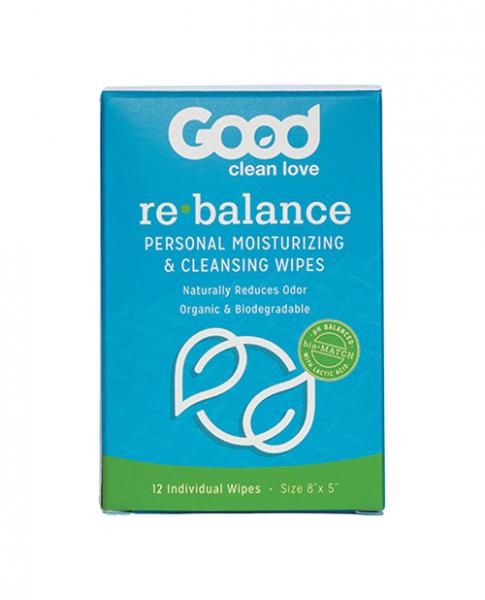 Good clean love rebalance adult wipes box of 12 main