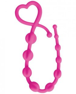 Gossip Hearts & Spurs Anal Beads Magenta Pink main