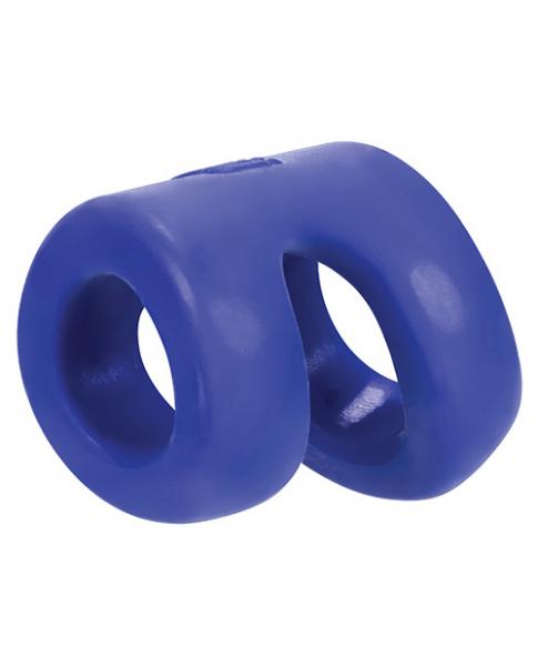 Hunky junk connect cock ring ball tugger blue main