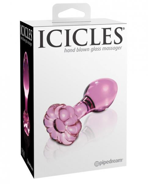 Icicles No 48 Pink Glass Butt Plug second