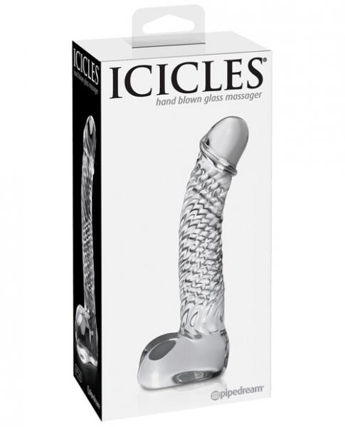 Icicles no 61 glass massagers g-spot dildo clear second