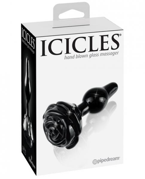 Icicles No 77 Black Rose Glass Massager second