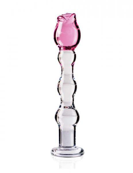 Icicles no. 12 pink clear glass wand main