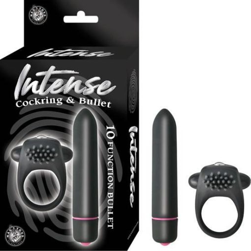 Intense Cockring & Bullet Vibrator Black second