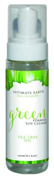 Intimate earth green tea tree oil foaming toy cleaner 6. 3oz main
