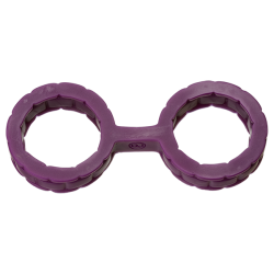 Japanese Bondage Silicone Cuffs Small Purple main
