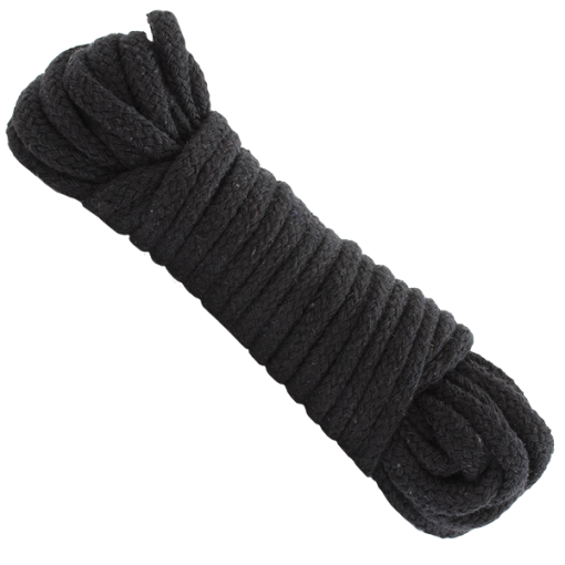 Japanese Style Bondage Rope Cotton Black 32 feet main