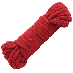 Japanese Style Bondage Rope Cotton Red 32 feet main