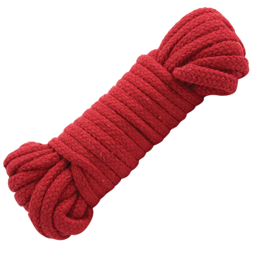 Japanese Style Bondage Rope Cotton Red 32 feet main